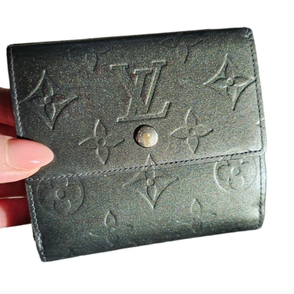 Louis Vuitton Monogram Mat Portefeiulle Elise Trifold Wallet